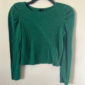 Art Class Long Sleeve Green Shirt Girls L (10-12)